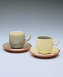 Warm, natural colors and a retro feel combine in this simple, curved mug. From Denby's dinnerware and dishes collection. Warm, natural colors and a retro feel combine in this simple, curved mug. From Denby's dinnerware and dishes collection.