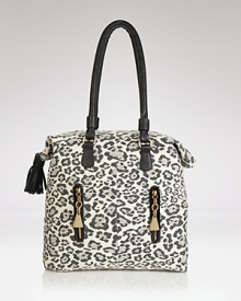 Channel fierce feline wiles when your grab this See by Chloé tote, flaunting on-trend leopard and edgy exposed zippers for an anything-but-basic carryall. Channel fierce feline wiles when your grab this See by Chloé tote, flaunting on-trend leopard and edgy exposed zippers for an anything-but-basic carryall.