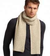 THE LOOKLuxe 2-ply cashmere from expertly maintained inner Mongolian cashmere goatsFeatures long, fine, smooth fibers top-dyed for maximum color saturationTwo-tone design Ribbed detailsTHE FIT10W X 68LTHE MATERIAL50% cashmere/50% lambswoolCARE & ORIGINDry cleanImportedThis item was originally available for purchase at Saks Fifth Avenue OFF 5TH stores. 