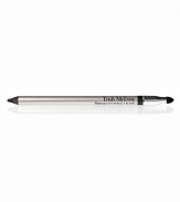 Trish's intensely pigmented, longest-wearing gel eye liner in pencil form glides on effortlessly inside or outside the lash line for high-powered definition while the built-in sponge tip perfectly softens liner for an easy smokey eye. The complimentary sharpener ensures the ideal shape for the best application. Smudge-proof, long-wear, color-true. 