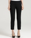 DKNY updates the classic workday pants with a skinny, cropped silhouette. Sleek pumps elongate for a feminine finish.