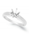 Start off your one-of-a-kind engagement ring by selecting your favorite ring setting. This stunning solitaire ring setting features a 6-prong cathedral design in 14k white gold. Band width: 3-1/2 mm. Available in whole sizes 6-9.