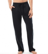 Maintain your sporty-look throughout the day with these bold pajama pants from Calvin Klein.