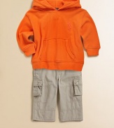Light-as-air cotton mesh and Ralph Lauren's tonal embroidered Big Pony update a classic pullover hoodie for iconic, casual style.Attached hoodPull-on style with functional buttonLong sleevesRib-knit cuffs and hemKangaroo pocketsCottonMachine washImported