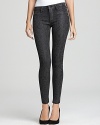 These Hudson skinny jeans go wild with an ever-so-subtle snakeskin print.