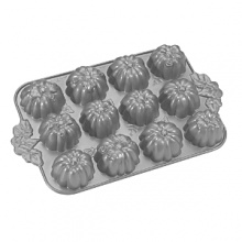 Perfect for autumn, this pan let's you make finely detailed, sweet little pumpkin-shaped breads and cakes. Perfect for autumn, this pan let's you make finely detailed, sweet little pumpkin-shaped breads and cakes.