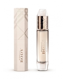 Burberry Body is an effortlessly sensual, feminine fragrance. An eclectic combination of luxurious ingredients. Top notes of fresh green absinthe, illuminating peach and delicate freesia. Floral heart notes of natural rose absolute, iris and warm sandalwood. Base notes of woody cashmeran, creamy vanilla, amber and musk.Multi-faceted glass bottle. Rose gold colored engraved check lid. 2.0 fl. oz. Made in France. Burberry Body is an effortlessly sensual, feminine fragrance. An eclectic combination of luxurious ingredients. Top notes of fresh green absinthe, illuminating peach and delicate freesia. Floral heart notes of natural rose absolute, iris and warm sandalwood. Base notes of woody cashmeran, creamy vanilla, amber and musk.Multi-faceted glass bottle. Rose gold colored engraved check lid. 2.0 fl. oz. Made in France.