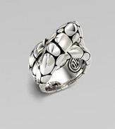 From the Kali Collection. A textured style with a twisted design. Sterling silverWidth, about ½Imported