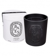 Diptyque teamed up with Virebent, a well-known porcelain manufacturer established in 1924, to make its indoor and outdoor scented candle. It chose earthenware for its rustic touch and hand-crafted look, and because it embodies and brings to life the brand emblematic oval. This four-wick Diptyque candle is made exclusively by hand,and recalls a bouquet of roses and blackcurrent leaves. Burn time is approximately 150 hours.