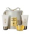 A tribute to one of the noblest flowers within the refined palaces of the northern Italian region of Lake Como, the Magnolia stands as the queen of the garden. This luminous and modern citrusy floral-woody combination is offered in a 1.7 oz. EDP spray and includes a 1.7 oz. luminous body cream as well as a wonderfully luxurious shower gel.