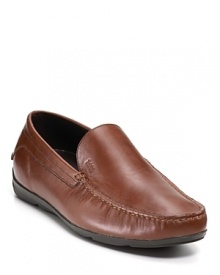 From BOSS Black, the soft leather loafer with a classic moc toe and heavy tonal topstitching. From BOSS Black, the soft leather loafer with a classic moc toe and heavy tonal topstitching.