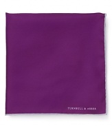 A pocket square from Turnbull & Asser adds distinction to your professional suiting. Handcrafted in lavish silk for uncommon luxury.