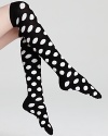 Knee-high socks with all-over polka dot print from Happy Socks.