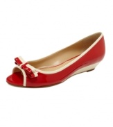A sweet little number. The Emby demi-wedges from Circa by Joan & David combine a retro silhouette with contemporary color blocking.