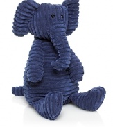 You can trust this noble corduroy elephant to watch over your little one during playtime and naps.