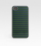 A sporty, striped pattern covers your Apple iPhone 4 and 4S in style.Aluminum polycarbonate2W x 5HImported
