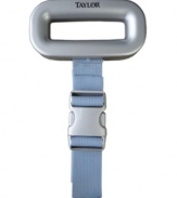 Don't start your vacation off with an airline overage charge! This handy luggage scale tells you exactly how much you've packed -- simply clip it on to the handle of your suitcase, give it a lift and watch the weight of your bag appear on the large LCD screen. 10-year warranty.