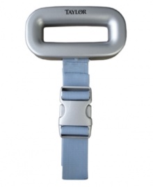 Don't start your vacation off with an airline overage charge! This handy luggage scale tells you exactly how much you've packed -- simply clip it on to the handle of your suitcase, give it a lift and watch the weight of your bag appear on the large LCD screen. 10-year warranty. Don't start your vacation off with an airline overage charge! This handy luggage scale tells you exactly how much you've packed -- simply clip it on to the handle of your suitcase, give it a lift and watch the weight of your bag appear on the large LCD screen. 10-year warranty.