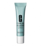 Clinique's medicated troubleshooter with benzoyl peroxide helps clear stubborn, recurring blemishes. Unclogs bacteria-filled pores, controls oil, reduces redness. Note: Recommended daily use of sunscreen in conjunction with this product.