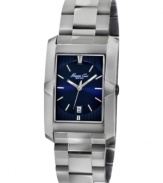 A longer case adds classic style to this handsome watch from Kenneth Cole New York.
