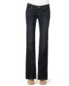 Paige Denim Laurel Canyon jeans in McKinley wash are boot cut with signature whip stitching on back pocket.