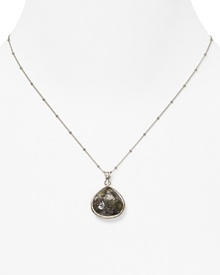 An elegant faceted labradorite pendant necklace from Coralia Leets. An elegant faceted labradorite pendant necklace from Coralia Leets.