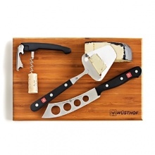 An entertaining staple, Wüstof's Gourmet Wine & Cheese set is perfect for cocktail parties, picnics and everything in between. An entertaining staple, Wüstof's Gourmet Wine & Cheese set is perfect for cocktail parties, picnics and everything in between.