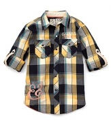 GUESS Kids Boys' Lasalle Plaid Shirt - Sizes S-XL
