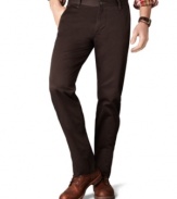 Where jeans end and khakis begin. These Dockers slim-fit pants are a whole new breed for the modern man.