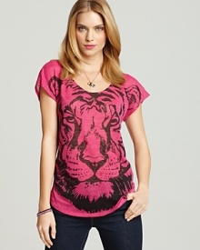 Aqua Tee - Slouchy Huge Tiger