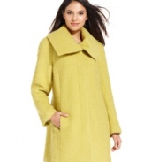 Alfani's boucle car coat channels the elegance of another era!