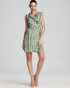 kate spade new york Aubrey Patio Check Printed Wrap Dress