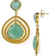 Coralia Leets's gold and Peruvian opal earrings instantly exoticize your ensemble. Pair them with a flowy dress or silk blouse for a look that's beautifully bohemian.