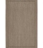 A central scalloped motif creates an intriguing design in the softest hues, offering a new and dramatic area rug from Lauren Ralph Lauren. Machine-made in India of the finest sisal fibers.