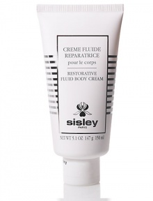 Repair and restore skin with natural solutions. New Restorative Fluid Body Cream is rich in carrot, aloe vera, shea butter and Vitamin E. The extra fine formula is fluid and creamy, with a fresh feeling that is instantly absorbed into the skin. Naturally scented with soothing geranium and lavender. 5.1 oz. Repair and restore skin with natural solutions. New Restorative Fluid Body Cream is rich in carrot, aloe vera, shea butter and Vitamin E. The extra fine formula is fluid and creamy, with a fresh feeling that is instantly absorbed into the skin. Naturally scented with soothing geranium and lavender. 5.1 oz.