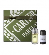 Pasha eau de toilette, 3.3 oz. and deodorant stick, 2.5 oz. Made in France. 