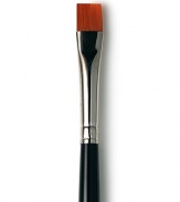 Flat Eye Liner Brush, Long. Line the eye to perfection using this flat brush of synthetic fibers. Individually hand-tied by expert brush makers, the shape and size were precisely created to pick up, hold and apply makeup in the best possible way. Handmade 