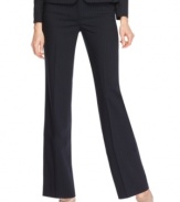 Anne Klein's classic pinstripe pants put you at the head of the boardroom! Wear them with a simple, chic white shirt or dress it up with a silk blouse.