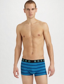 The cool breathability of cotton with a silky luxury you'll love. Logo elastic waistband 94% cotton/6% Lycra Machine wash Imported The cool breathability of cotton with a silky luxury you'll love. Logo elastic waistband 94% cotton/6% Lycra Machine wash Imported