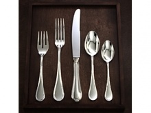 The continental sized Giorgio expresses a true sense of balance; the design tapers and bows to compliment the table. Stunning Italian sterling designs bearing the 150-year old reputation of Wallace Silversmiths. Sterling Silver Flatware is not returnable or exchangeable. The continental sized Giorgio expresses a true sense of balance; the design tapers and bows to compliment the table. Stunning Italian sterling designs bearing the 150-year old reputation of Wallace Silversmiths. Sterling Silver Flatware is not returnable or exchangeable.