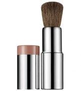 Portable, all-in-one brush and blush, available in six natural-looking shades. Swivels up to reveal a full brush, pre-loaded with cheek colour contained right in the cap.