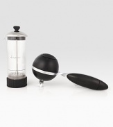 This simple, manual frother is also the most effective: with a half dozen strokes of the plunger, heated milk becomes filled with the tiniest of bubbles. Transfer to a small pitcher and swirl a few times to make perfectly textured light, creamy milk for a delicious latte or cappuccino. 9H X 3.5 diam. Hand wash Imported 
