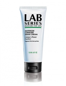 Formulated for all skin types. Creamy formula softens and prepares beard for a close and comfortable shave. Rich, concentrated texture allows for excellent razor glide and protection. A patented formula system provides immediate relief of irritation and stinging. 3.4 oz. Formulated for all skin types. Creamy formula softens and prepares beard for a close and comfortable shave. Rich, concentrated texture allows for excellent razor glide and protection. A patented formula system provides immediate relief of irritation and stinging. 3.4 oz.