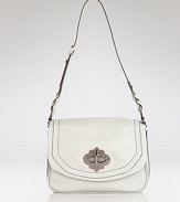 It might be textured, but this hardware-trimmed bag from Oryany makes a smooth statement. Sized right for daytime demands, it's sumptuous on the shoulder.