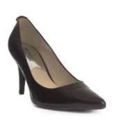 The Michael Michael Kors MK Flex Pumps add a lot of flexibility to your wardrobe with their versatile styling and mid-height heel.