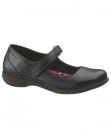 She'll pep up in these ultracomfy Mary Janes with a modern look from Hush Puppies! She'll pep up in these ultracomfy Mary Janes with a modern look from Hush Puppies!