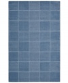 An a-tonal blocked design in lush blue creates a sophisticated, modern accent in the Westport area rug from Nourison. Hand-tufted in  India of pure wool for premium softness and durability.