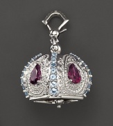 Inspired by Zen philosophy, this intricately detailed, polished sterling silver meditation bell from Paul Morelli softly jingles.