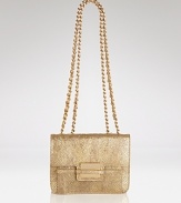 Eye-catching with a festive frock or dressed-up denim, this metallic leather shoulder bag from Z Spoke Zac Posen is sure to be the life of the party.