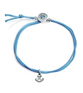 Make a personal statement with this simple nylon cord bracelet from Alex Woo. Accented by a delicate anchor charm, it hints at nautical chic.